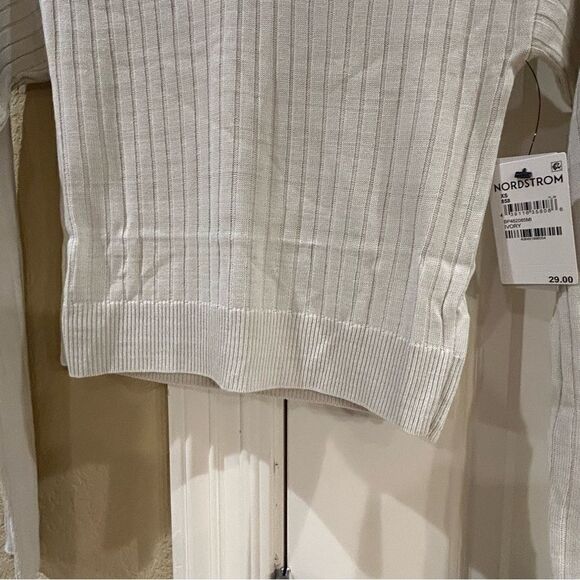BP (Nordstrom brand) Reagan vneck ivory cropped sweater NWT‎ - Picture 5 of 6